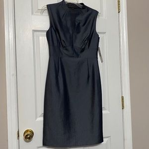 NWT Antonio Melani Admiral Navy Denim Issa Sheath Dress Size 4